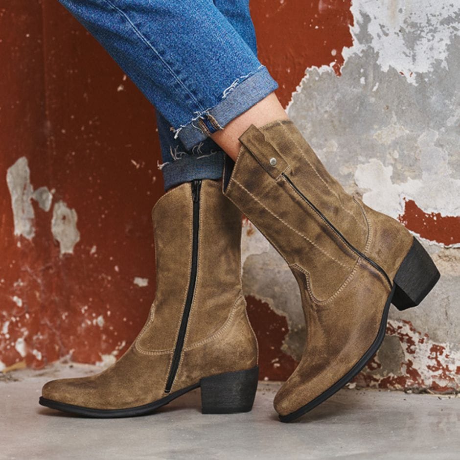 Wolky 0287645-150 Taupe Caprock westernlaars Hoogenbosch Schoenen