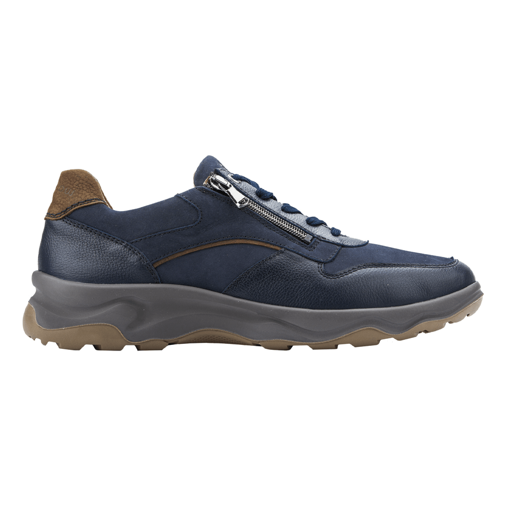 Waldläufer 718006-301-519 Blauw combi H-Max sneaker WIJDTE H