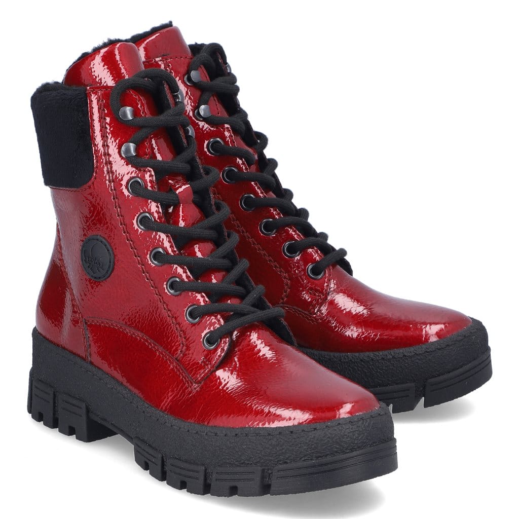 Rieker Y0220-33 Rood Biker boot WIJDTE H Hoogenbosch Schoenen